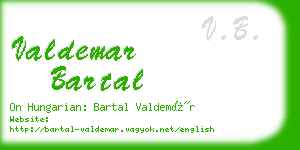 valdemar bartal business card